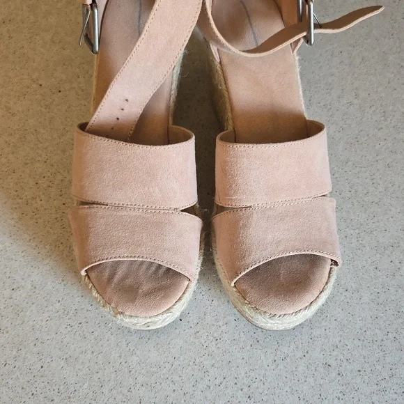 Open Toe Ankle Strap Espadrilles Wedges - Picture 8 of 8